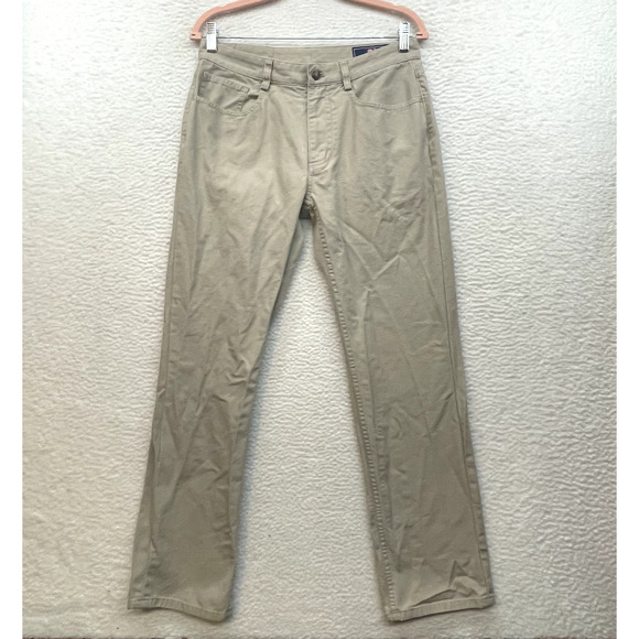 Vineyard Vines Pants Mens 30x30 Khaki 5 Pocket Chino Golf Stretch Straight Leg - Picture 1 of 13